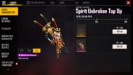 The top-up event requirements (Image via Garena)